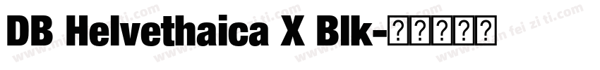 DB Helvethaica X Blk字体转换